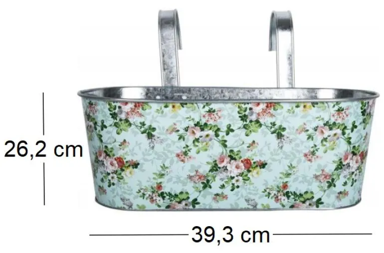 Jardinière de balcon avec crochets Roses