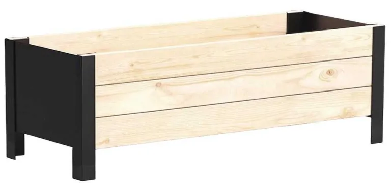 Jardinière en bois et métal Modern (Bas)