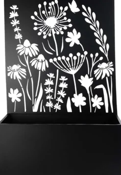 Jardinière en fer avec treillis (Motif floral)