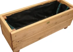 Jardinière en mélèze Moline 60 x 22 x 20 cm (Naturel)