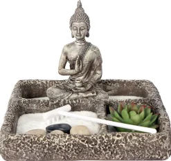 Jardin zen avec bouddha 19 x 14 x 19 cm