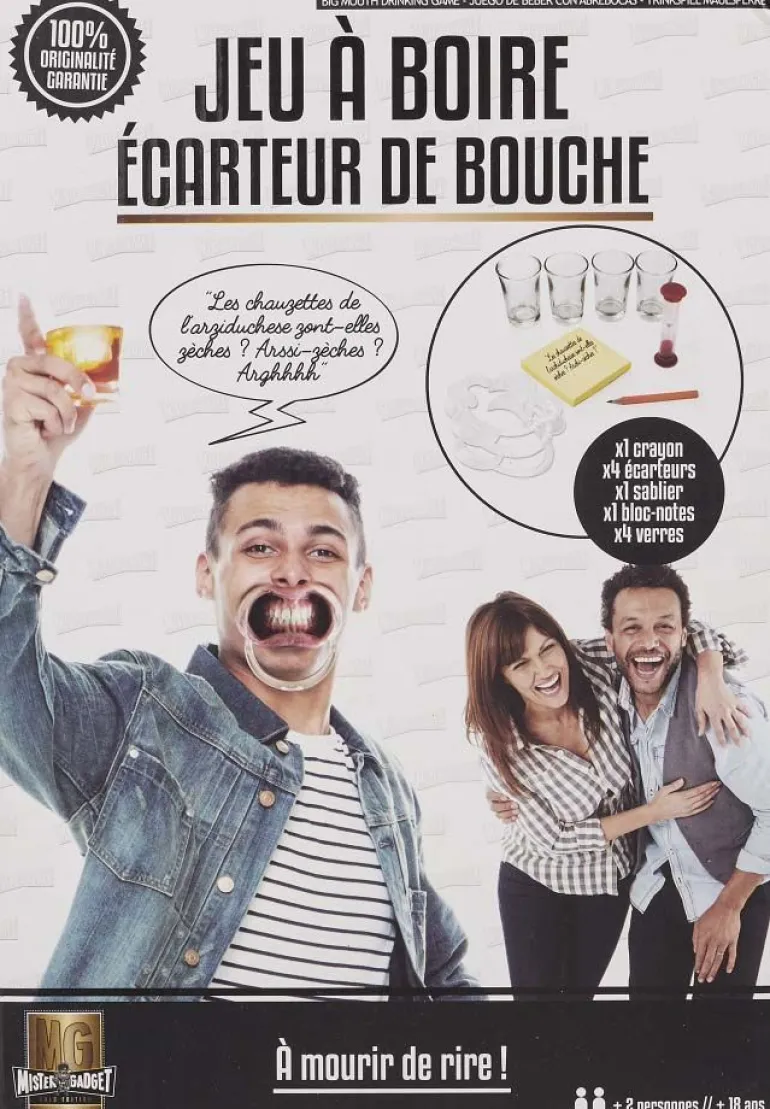 Jeu à boire écarteur de bouche