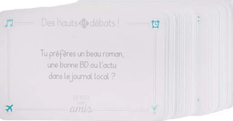Jeu de cartes débat entre amis 54 cartes