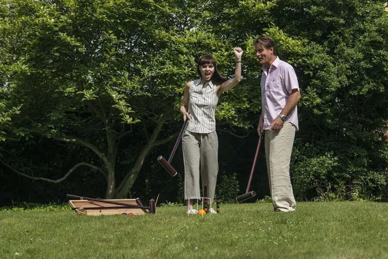 Jeu de croquet en bois 4 maillets