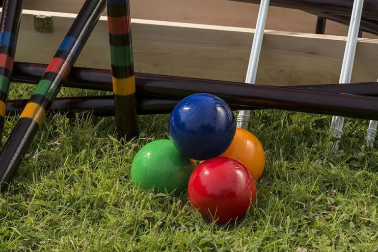Jeu de croquet en bois 4 maillets