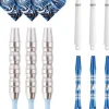 Jeu de 3 fléchettes professionnelles à pointe plastique 22 gr Deep Sea