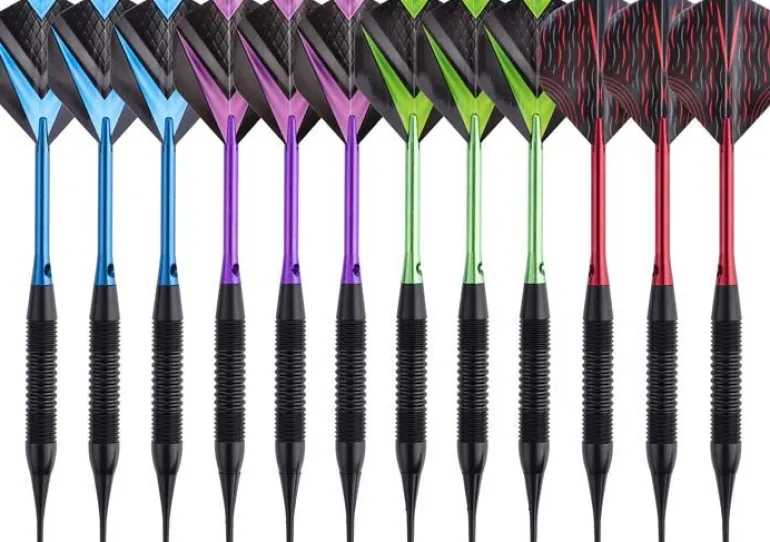 Jeu de 12 fléchettes professionnelles à pointe plastique 19 gr Cupra