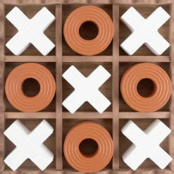 Jeu de morpion en MDF Tic Tac (Orange)