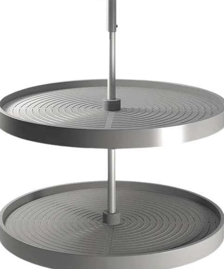 Jeu de plateaux circulaires pour meuble de cuisine Shelvo (Gris)