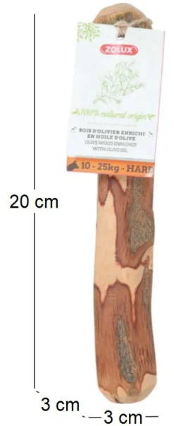 Jouet à mâcher 100% naturel Bois d'olivier (Taille M)