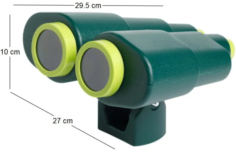 Jumelles XXL en plastique pour enfants (Vert foncé et vert lemon)