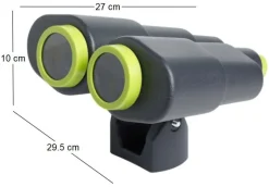 Jumelles XXL en plastique pour enfants (Anthracite et vert lemon)