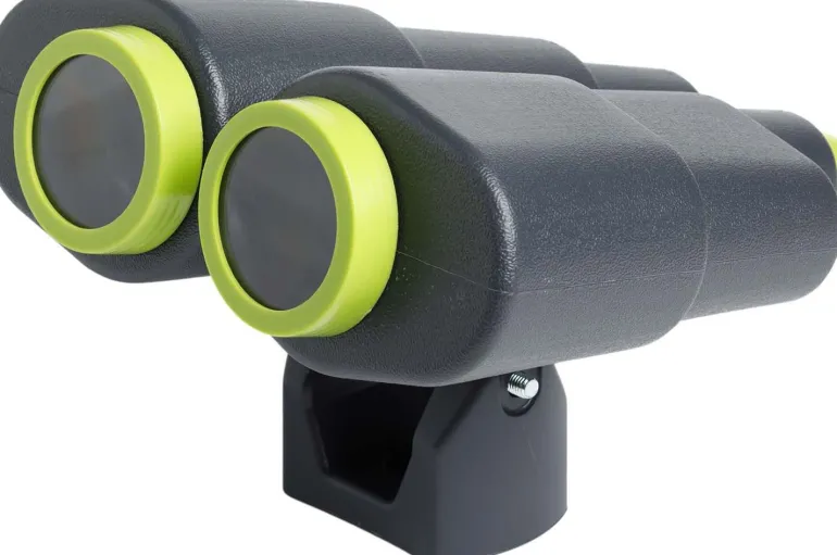 Jumelles XXL en plastique pour enfants (Anthracite et vert lemon)