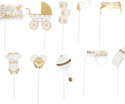 Kit décoration pour baby shower 46 pièces (Rose)
