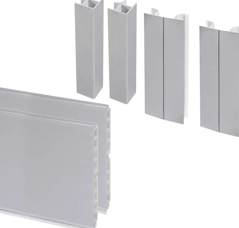 Kit de plinthes de cuisine avec accessoires Plasline (Satiné)