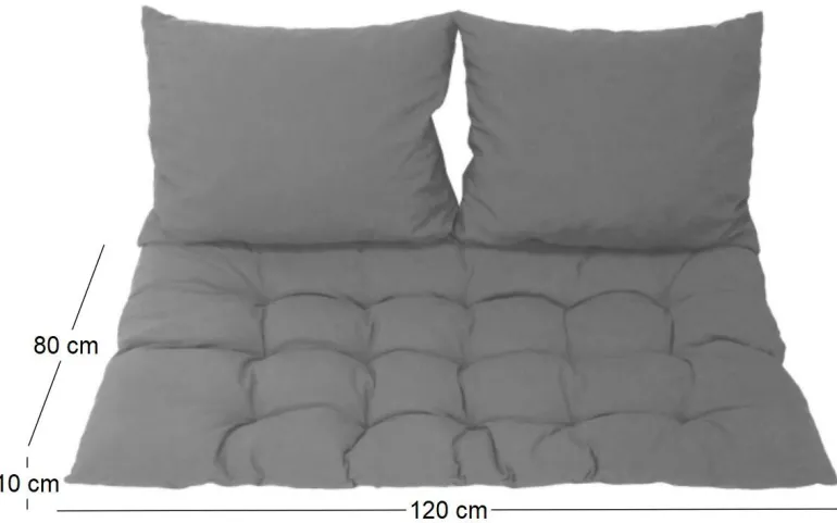 Kit matelas de palette et 2 coussins Gary