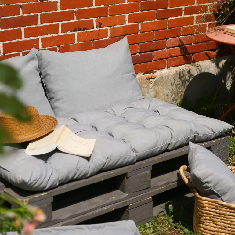Kit matelas de palette et 2 coussins Gary