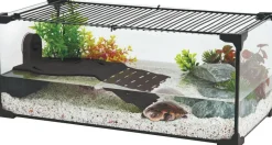 Kit terrarium tortue aquatique Karapas Pro (Noir)
