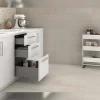 Kit tiroir anthracite meuble cuisine et salle de bain Concept (Pour tiroir de 35 x 18.5 cm)