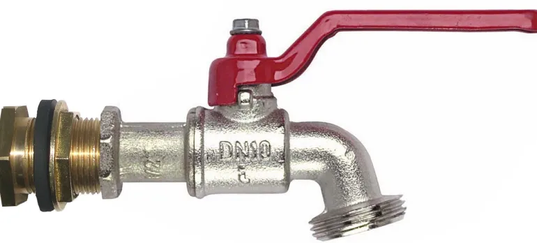 Kit traversée de cuve avec robinet 1/4 tour