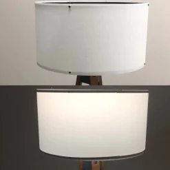 Lampadaire en MDF et PVC Floor (Gris et marron)