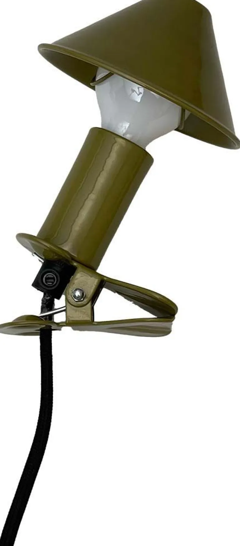 Lampe à clipser en métal Mush room (Olive)