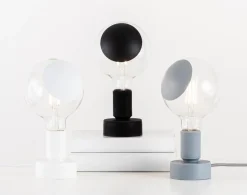 Lampe design à poser en silicone Tavolotto (Noir)