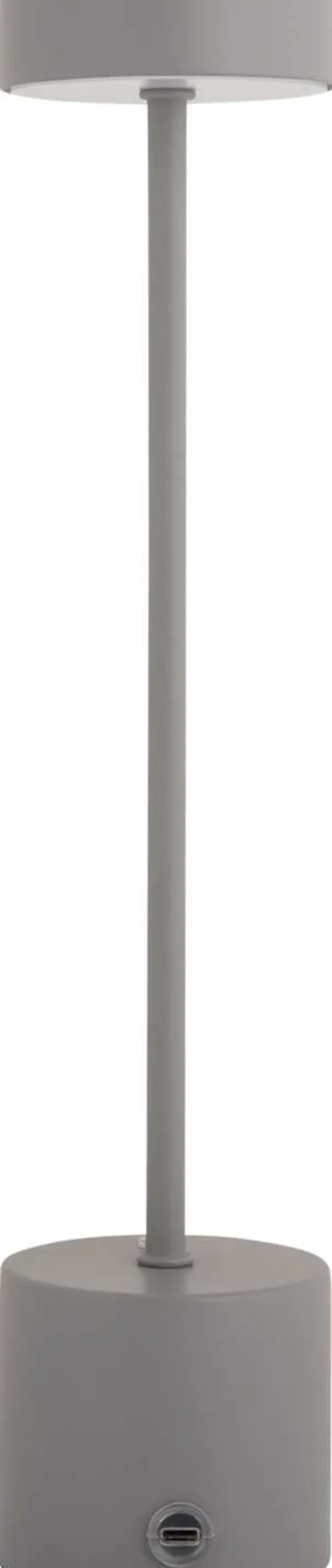 Lampe de table en métal Ganard led (Gris)