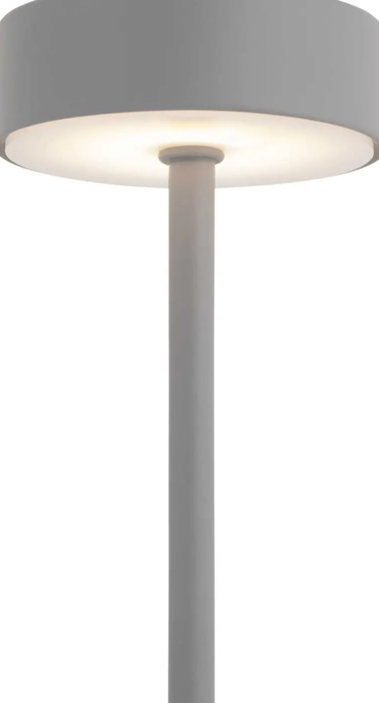 Lampe de table en métal Ganard led (Gris)