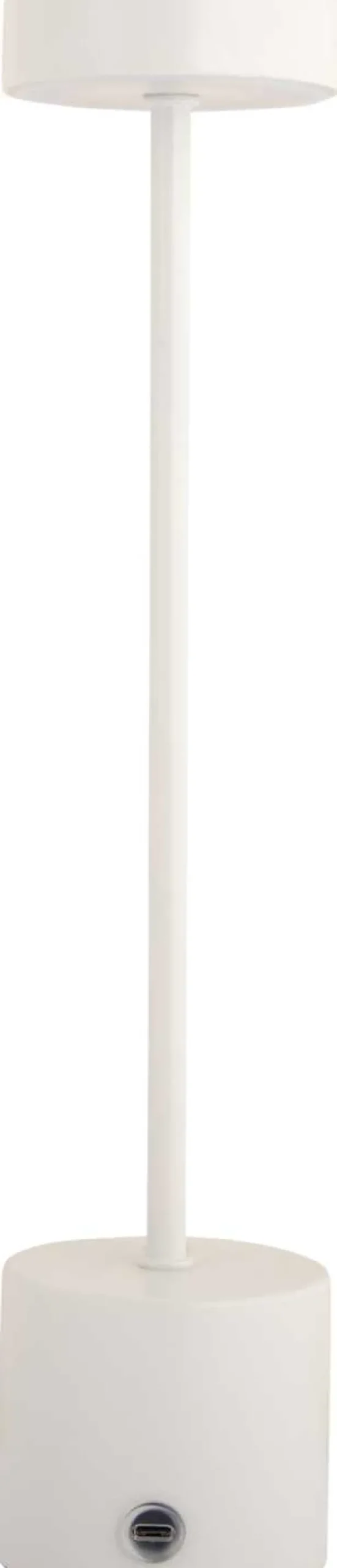 Lampe de table en métal Ganard led (Blanc)