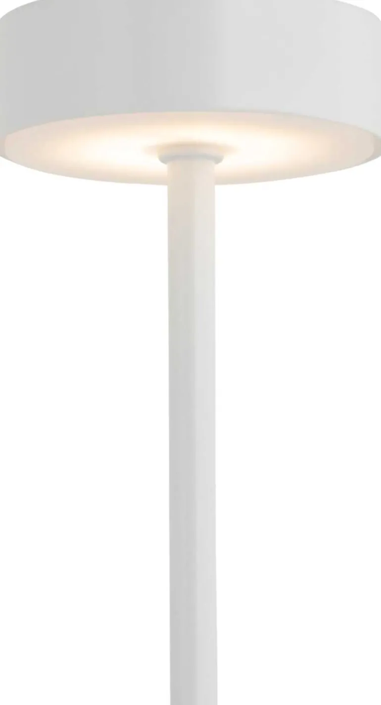Lampe de table en métal Ganard led (Blanc)