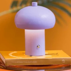 Lampe de table en métal Retro Seta (Violet)
