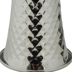 Lampe de table en métal Tower 30 x 54 cm (Argent)