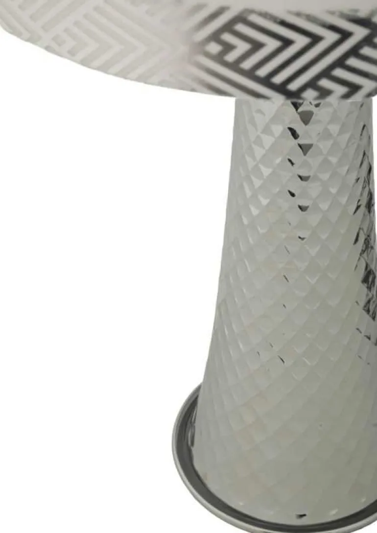 Lampe de table en métal Tower 30 x 54 cm (Argent)
