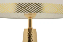Lampe de table en métal Tower 30 x 54 cm (Doré)