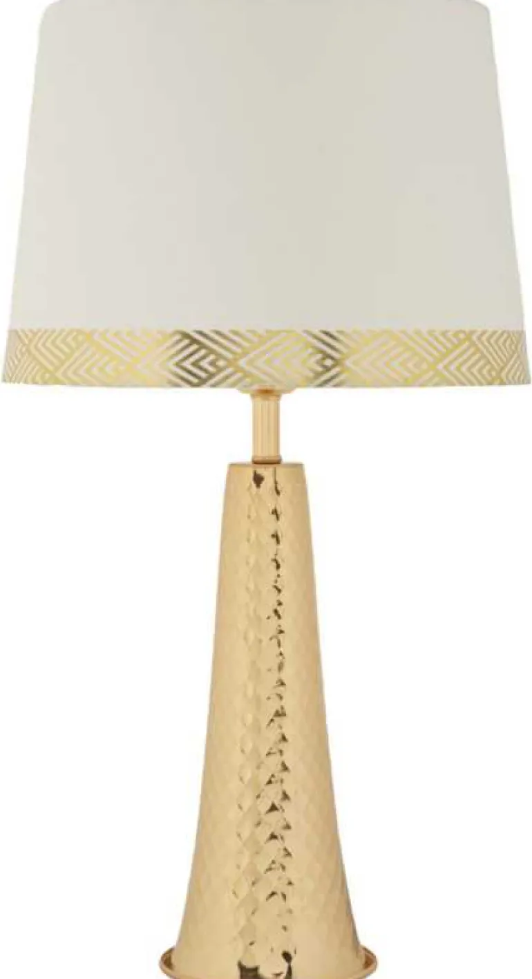 Lampe de table en métal Tower 30 x 54 cm (Doré)