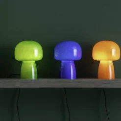 Lampe de table en verre Fervor (Bleu)