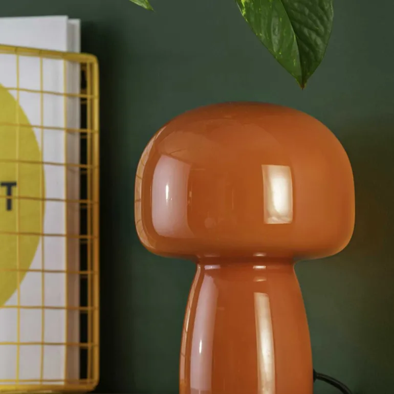 Lampe de table en verre Fervor (Orange)