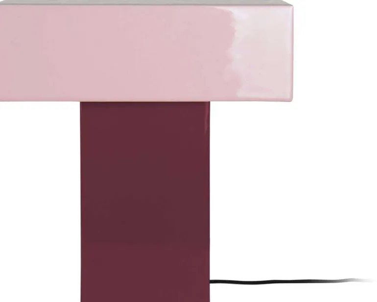 Lampe de table Grato Recto (Mauve foncé et lavande)