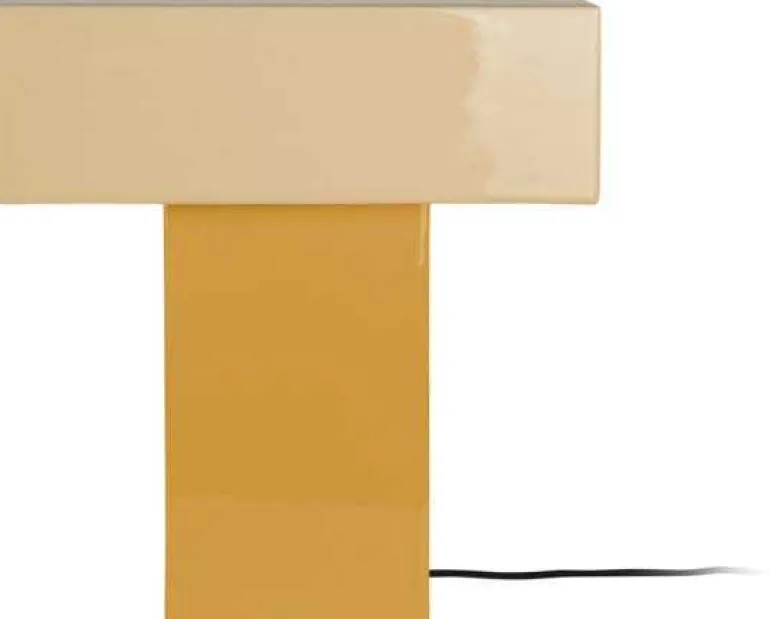 Lampe de table Grato Recto (Ocre et jaune pâle)