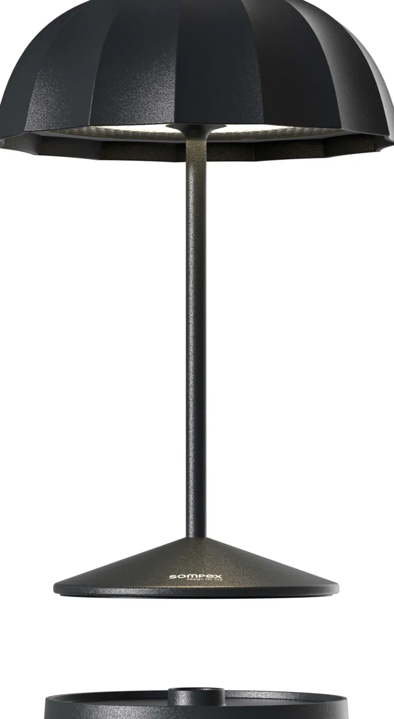 Lampe de table LED 24 cm Ombrellino (Noir)