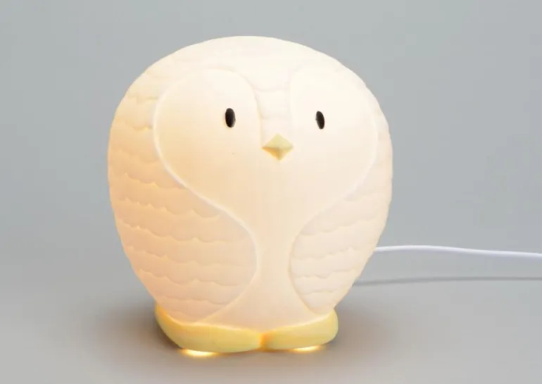 Lampe en porcelaine Pingouin