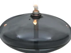 Lampe à huile en verre Ellipse (9 x 18 cm)