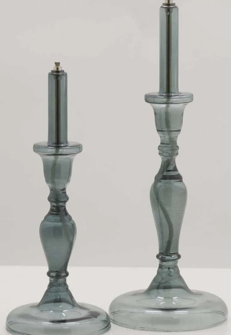 Lampe à huile en verre smoké Candle (14 x 38.5 cm)