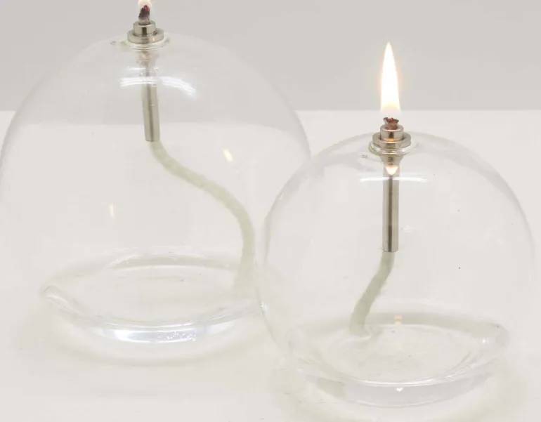 Lampe à huile en verre Sphere (11 x 12 cm)