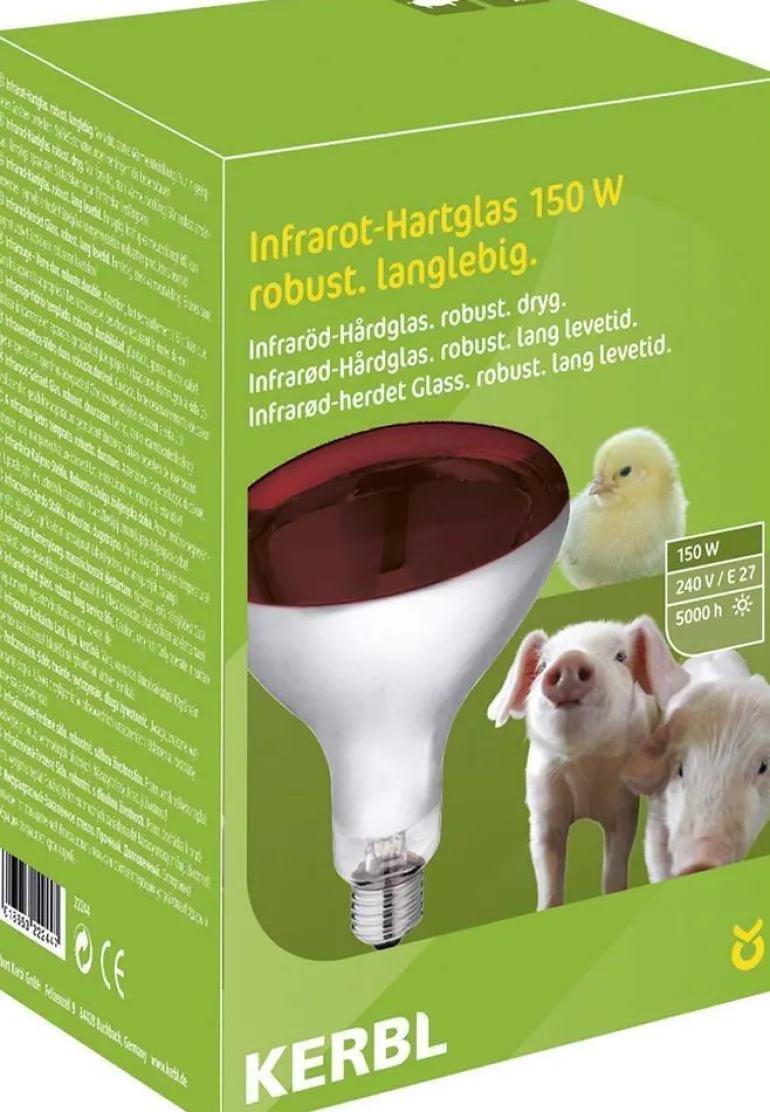 Lampe à infrarouge en verre trempé (150 W)