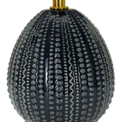 Lampe à poser en céramique et métal Flavi 15 x 30.5 cm (Bleu)