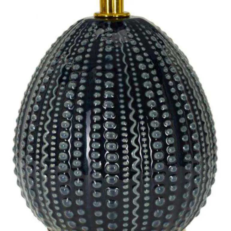 Lampe à poser en céramique et métal Flavi 15 x 30.5 cm (Bleu)