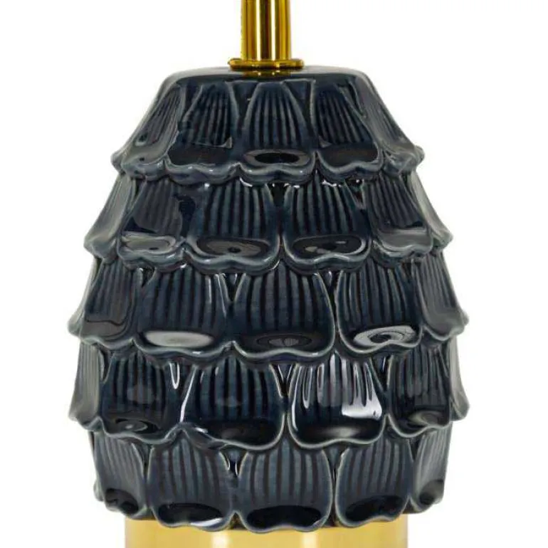 Lampe à poser en céramique et métal Pigny 15 x 30.5 cm (Bleu)
