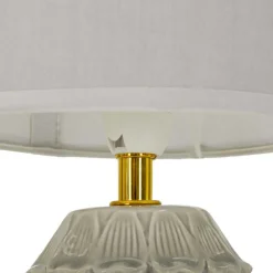 Lampe à poser en céramique et métal Pigny 15 x 30.5 cm (Crème)